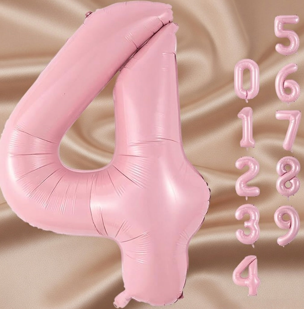 Pearlescent Pink Number 0 Balloon 40 Inch, 0 Balloon Number for 10th 20th 30th 40th 50th 60th Birthday Decorations, Pearlescent Pink Party Supplies Vatoyum Balloons