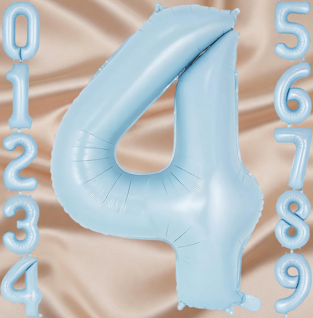 Light blue number 3 balloons, 40-inch large foil number balloons, giant number 3 foil balloons, suitable for 3rd birthdays, baby party decorations, anniversaries, and other occasions. Vatoyum Balloons