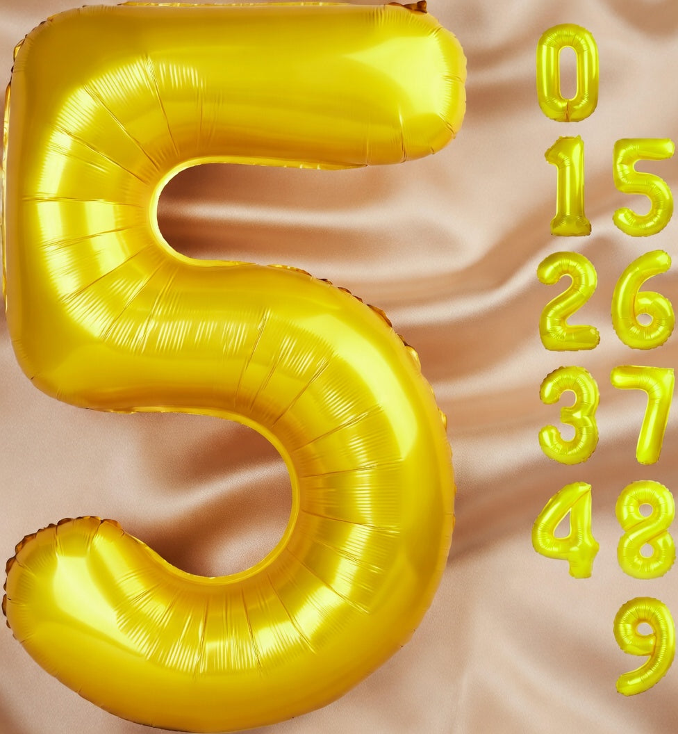 Yellow 7 Balloon, Number Balloons 40 Inch, 7th Birthday Decorations for Girls Kids, Party Decoration for Women, Number 7 Balloon Vatoyum Balloons