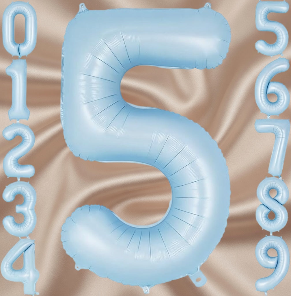 Light blue number 3 balloons, 40-inch large foil number balloons, giant number 3 foil balloons, suitable for 3rd birthdays, baby party decorations, anniversaries, and other occasions. Vatoyum Balloons