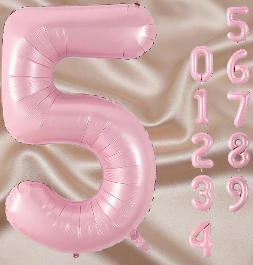 Pearlescent Pink Number 0 Balloon 40 Inch, 0 Balloon Number for 10th 20th 30th 40th 50th 60th Birthday Decorations, Pearlescent Pink Party Supplies Vatoyum Balloons