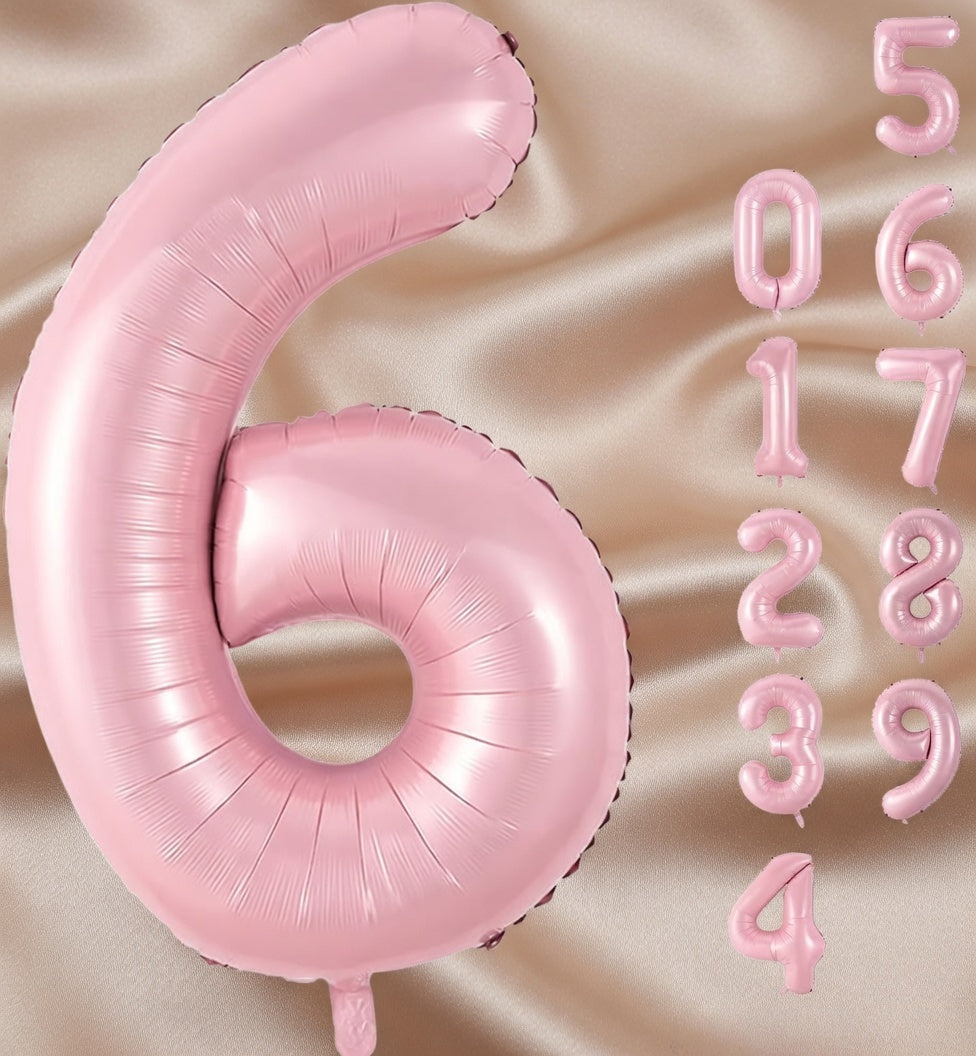Pearlescent Pink Number 0 Balloon 40 Inch, 0 Balloon Number for 10th 20th 30th 40th 50th 60th Birthday Decorations, Pearlescent Pink Party Supplies Vatoyum Balloons