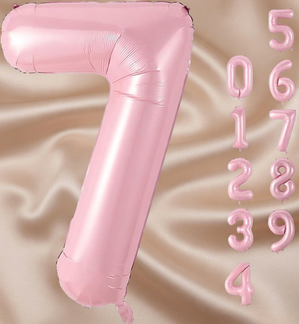 Pearlescent Pink Number 0 Balloon 40 Inch, 0 Balloon Number for 10th 20th 30th 40th 50th 60th Birthday Decorations, Pearlescent Pink Party Supplies Vatoyum Balloons