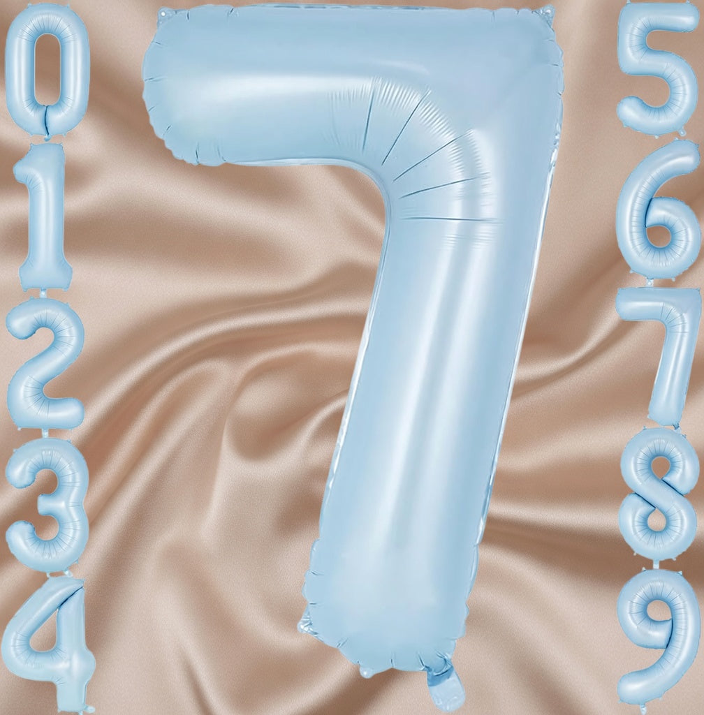 Light blue number 3 balloons, 40-inch large foil number balloons, giant number 3 foil balloons, suitable for 3rd birthdays, baby party decorations, anniversaries, and other occasions. Vatoyum Balloons