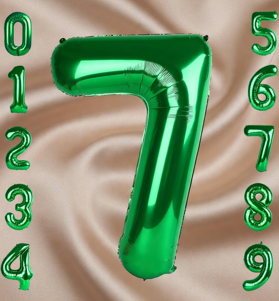 Green Number Balloon 40 Inch, 0 Number Balloons, 10 20 30 40 50 Numbers Balloon Birthday Decorations, Green Party Supplies for Women Men, St. Patrick's Day Games Theme Birthday Decorations Vatoyum Balloons