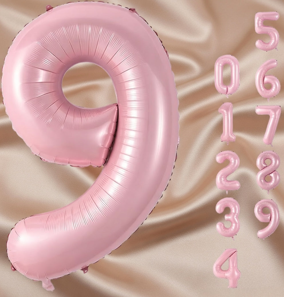 Pearlescent Pink Number 0 Balloon 40 Inch, 0 Balloon Number for 10th 20th 30th 40th 50th 60th Birthday Decorations, Pearlescent Pink Party Supplies Vatoyum Balloons
