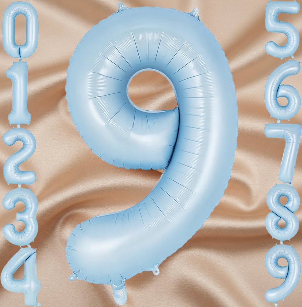 Light blue number 3 balloons, 40-inch large foil number balloons, giant number 3 foil balloons, suitable for 3rd birthdays, baby party decorations, anniversaries, and other occasions. Vatoyum Balloons